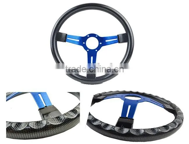 Universal ABS racing leather steering wheel
