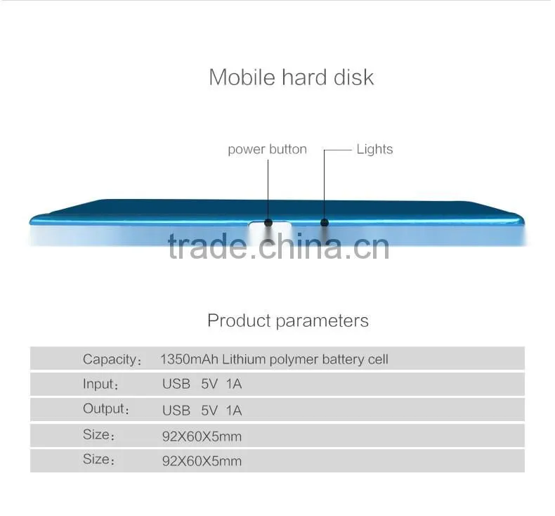 Portable External Battery Charger portable usb power bank mini solar charger