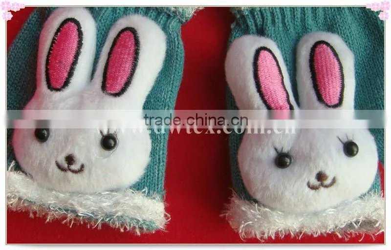 Knitted cute animal mittens gloves