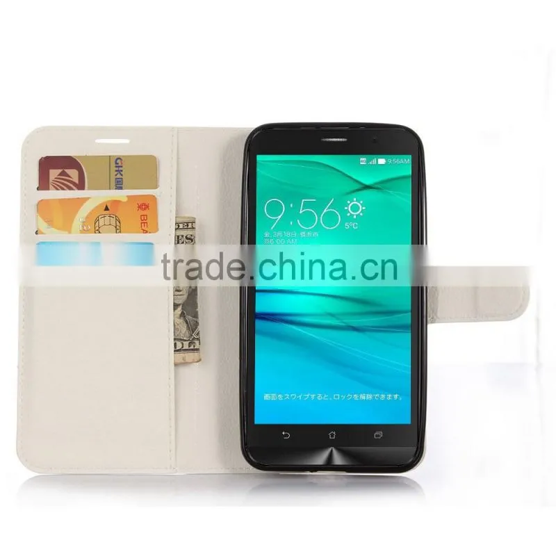 Wholesale Popular Flip Magnetic Wallet Leather Case With Card Slots For Zenfone Go ZB551KL