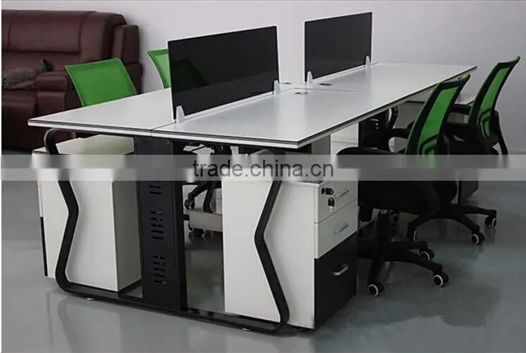 Latest office table, 4 seat office workstation cubicle