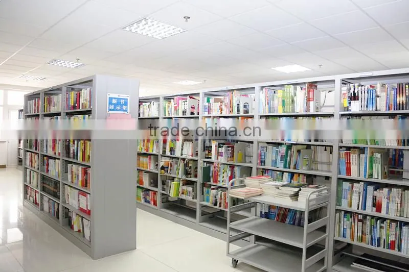 Luoyang library furniture book shelf,steel bookcase for export