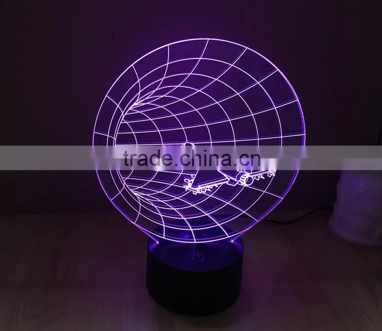 Color Changing 3D Space Craft Led Light