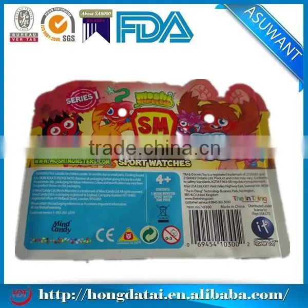 Special shaped three sides sealed custom plastic bags
