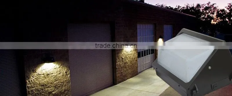 Upgrade UL DLC 80W Outdoor LED Wall Pack Light with Better Heat Dissipation