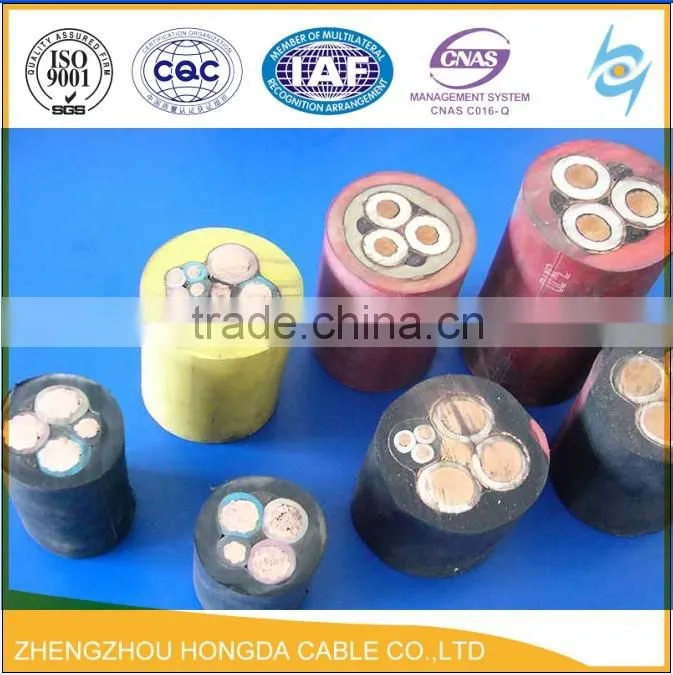 H07RN-F Cable / Flexible stranded copper conductor + rubber insulation + neoprene jacket