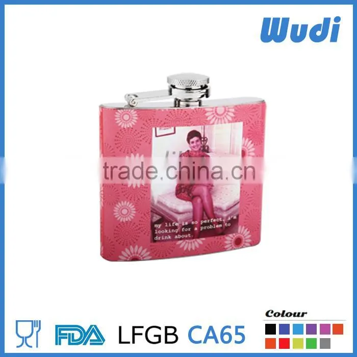 comestic charater on hip flask, designed for women and girls HF106