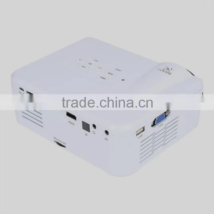 Mini Micro Projector Home Cinema with LED,1500 Lumens, Pocket Size,HDMI,USB,IR,SD,TV,Mini-VGA, 30,000 Hour LED Life,Media Player