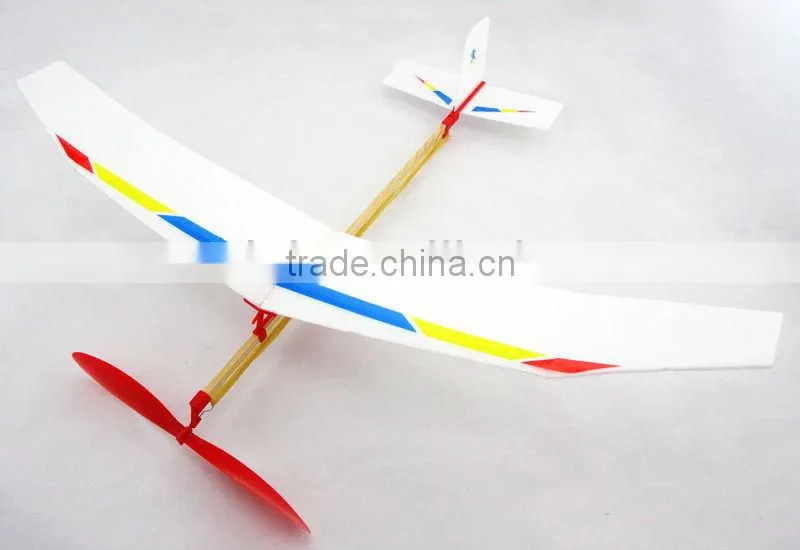 Sky Touch Rubber Powered Plane Educational Toy Rubber Band Plane