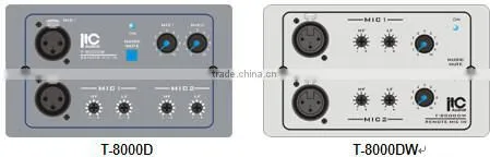 ITC T-8000 Series Remote Audio Source Selector with Mic Input
