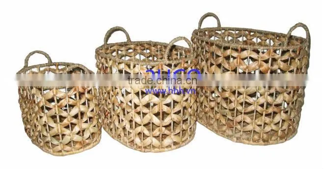 2015 New Product Water Hyacinth Basket for Home Decoration and Furniture