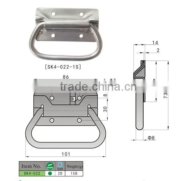 SK4-022-1S Industrial door pull handle / foldable handle