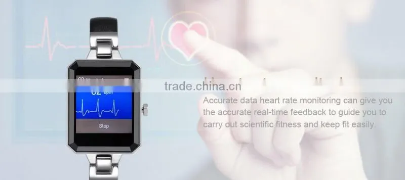 2016 NEW Fashion gemstone watch women watches Smart Watch Bluetooth Smartwatch for xiaomi Apple iphone Smartphone