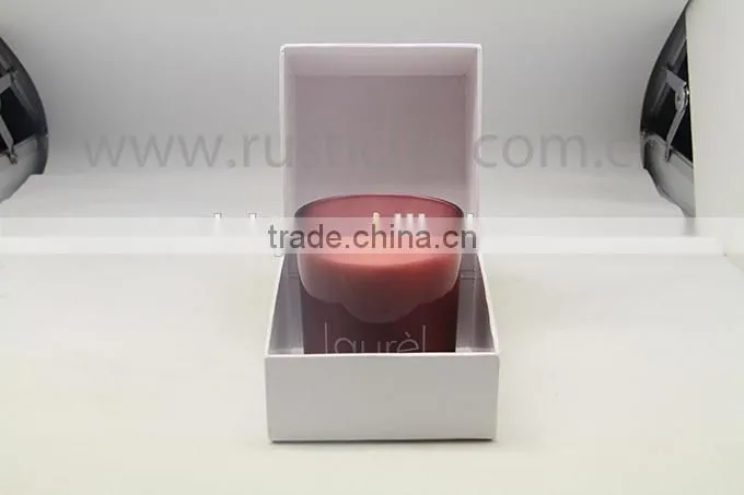Eco-friendly soy wax wholesale scented candle in glass jar