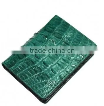 Crocodile leather card clip wallet SCRCW-011