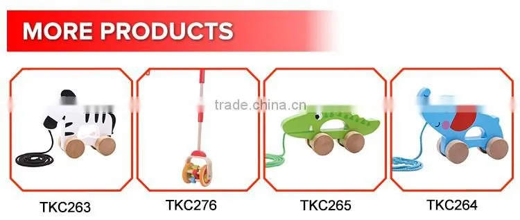 Wood Plan Toys Preschool Walk N Roll, Pull, Push Along Roller