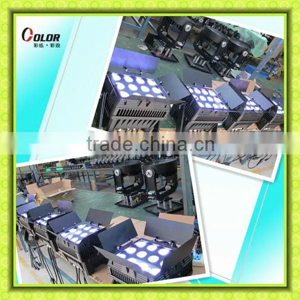 led stage lighting 12 pcs 15w RGB tricolor IP65 wall wash lights