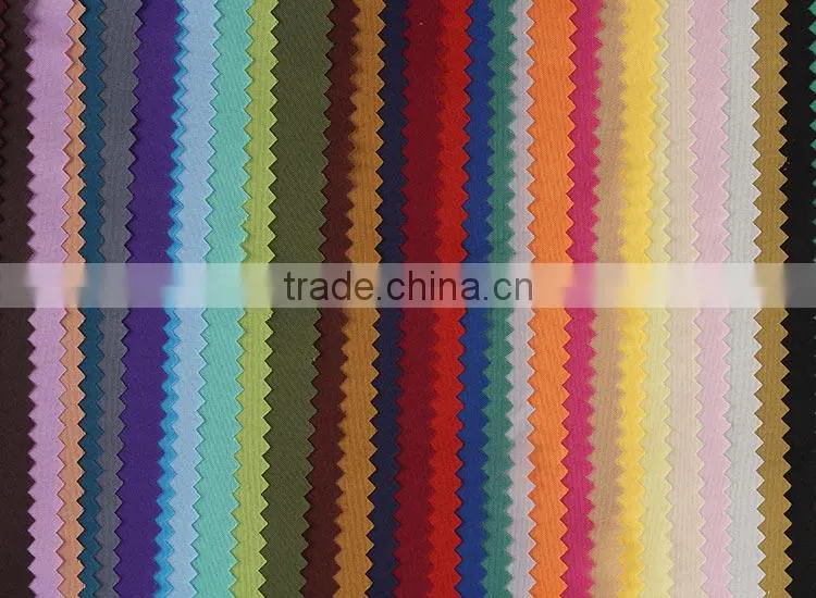 Textile supplier multi color smooth shrink resistance poly pongee fabric