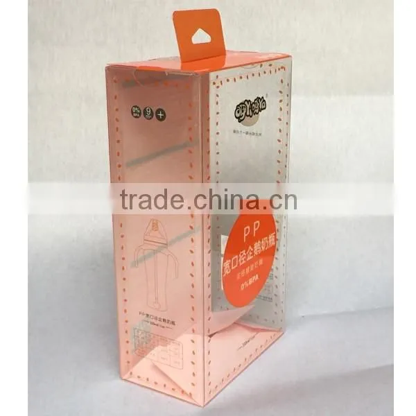High quality custom logo printing clear plastic packaging box,pet pp pvc box