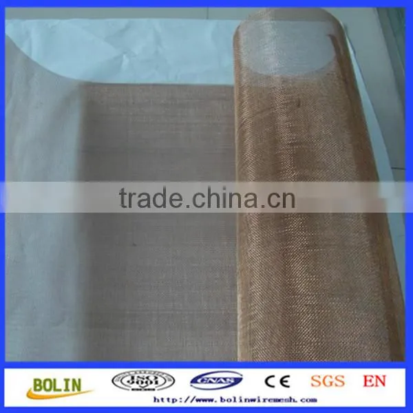 Alibaba China 150 micron fine copper filter mesh / copper weave wire mesh tape