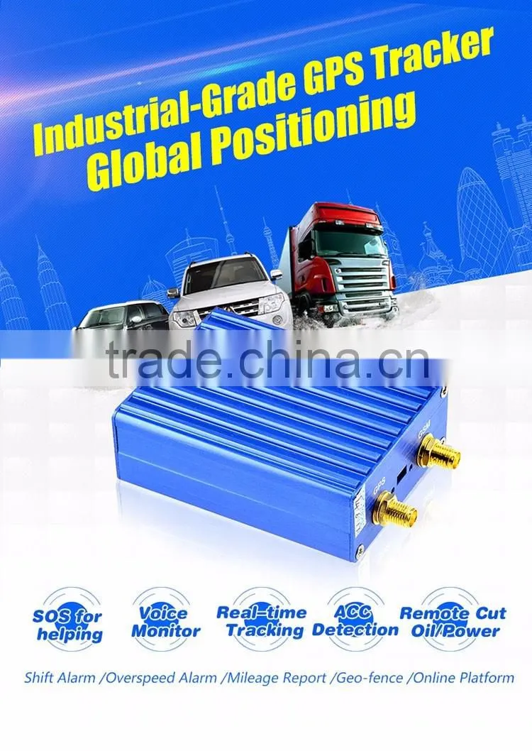 Aluminum alloy car vehicle GPS tracker Free Tracking Software