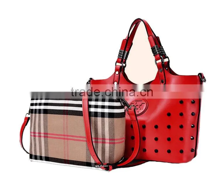 Women fashion handle silicon lady handbag
