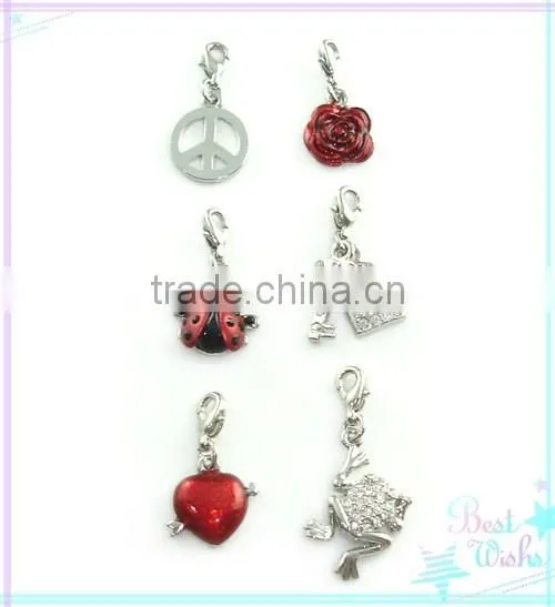 Metal Alloy Oil Charms With Lobster Clasp Charms Jewelry Customized