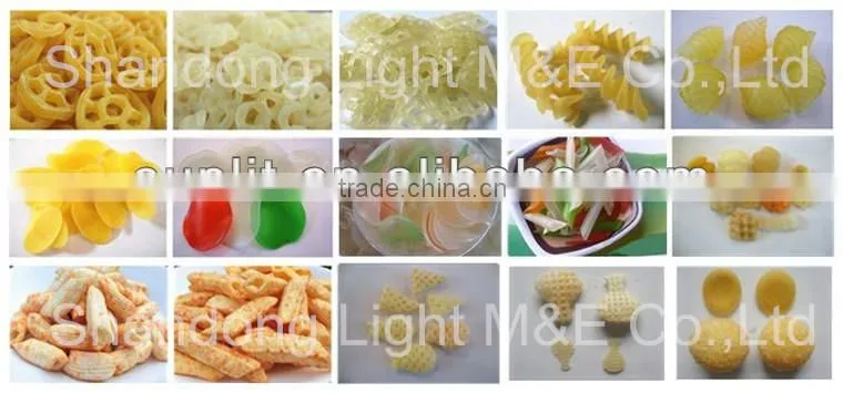 Single screw extruder fried pellet chips snack food equipment