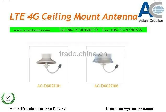 Factory Direct 698-2700MHz Indoor LTE 4G 3dBi Omni Ceiling Mount Antenna