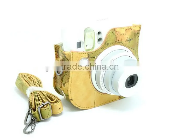 Map Style CAIUL Camera Case For Fujifilm Instax Mini25
