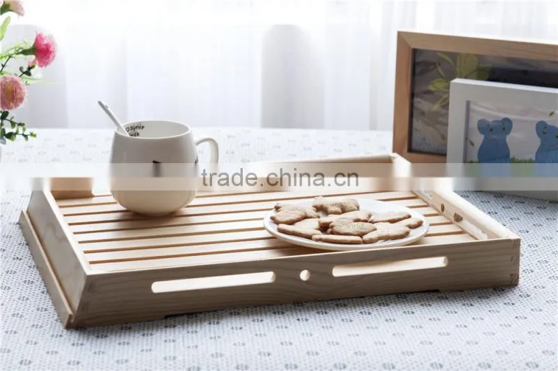 wood rectangular plates for bread