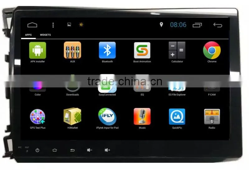 Android DOUBLE DIN car DVD radio stereo audio online gps PC for HONDA CIVIC 2012 with wifi,bluetooth,16g inand IGO MAP