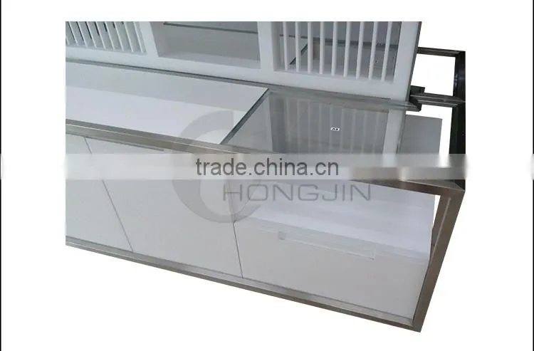 Hongjin Portable Grocery Store MDF Display Cabinet