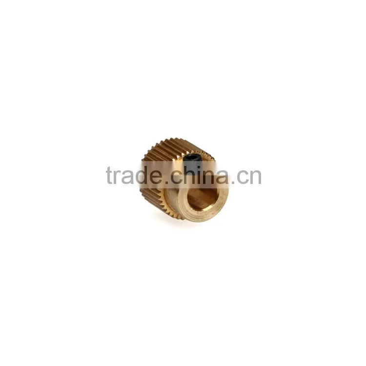3D Printer Jewelry Parts 40 Tooth Extruder Filament Drive Gear for MK8 Makerbot Printers Brass Gear