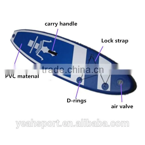 Stand up paddle board inflatable board with 3 pcs paddle