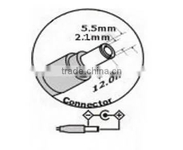 ac wall charger adapter UK /universal wall plug-in adapter 12v 2a 5.5*2.5 plug adapter with factory price