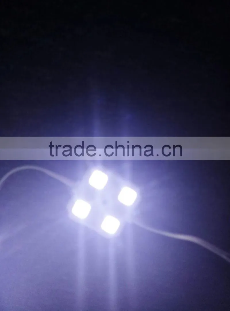 DC 12V 1W SMD 5050 injection led module 80lm 4 chips led module