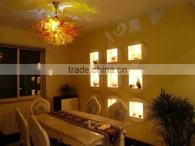Decorative hand blown art gallery glass coloured glass pendant light