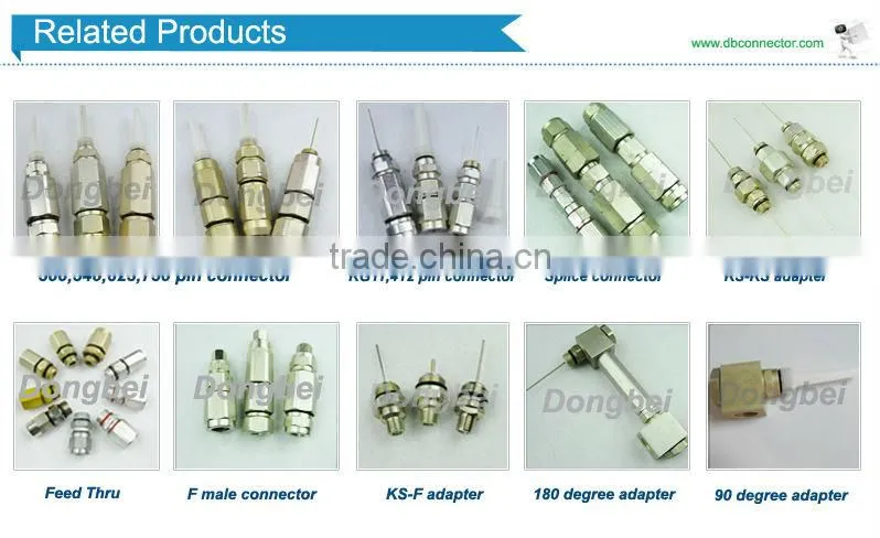 CATV aluminium F port locking terminator