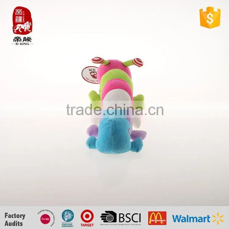 China manufacture baby education toy plush caterpillar toys