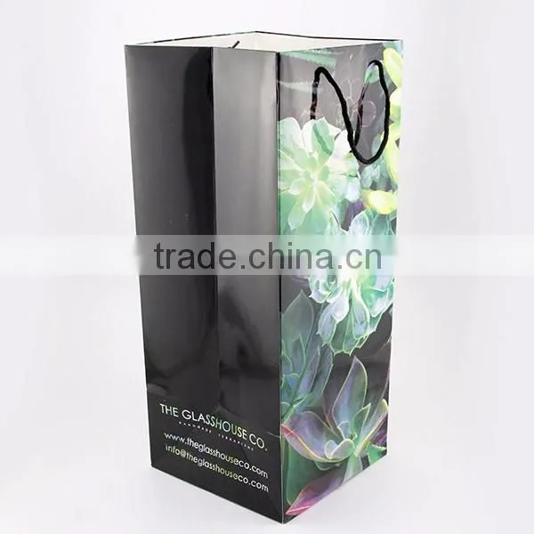 Competitive price full color paper hand bag with handle