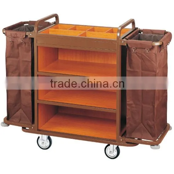 K-003movable aircraft cleaning service trolley/lockable door service cart
