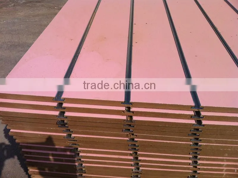 1220*2440 15mm China supermarket shelves high quality wholesale price slatwall panels