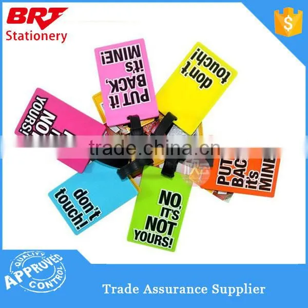 Hot selling clear color plastic luggage tags