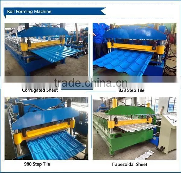 Corrugating Iron Cold Galvanizing Roof Forming Machine, Aluminium Roofing Sheet Forming Making Machine