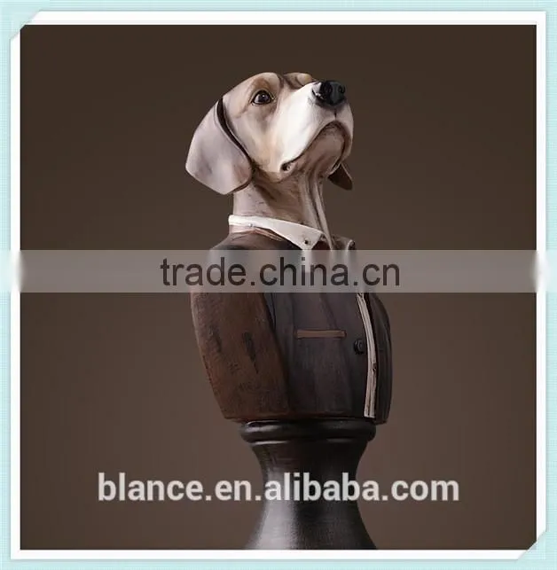 resin hand carving animal statue resin animal statue for home decoration