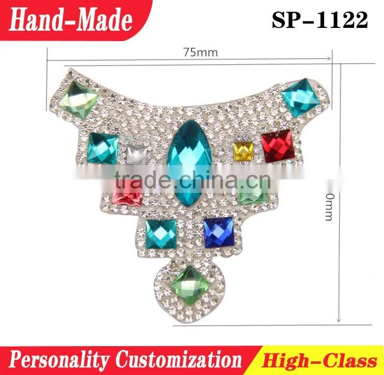 Glass diamond decorative high class upper patches decorative patches