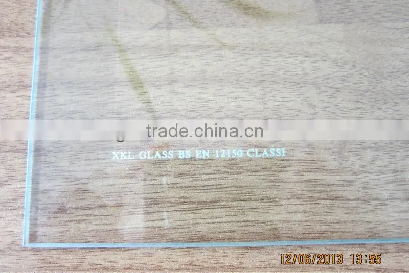 beveled edge tempered glass/flat edge / building glass