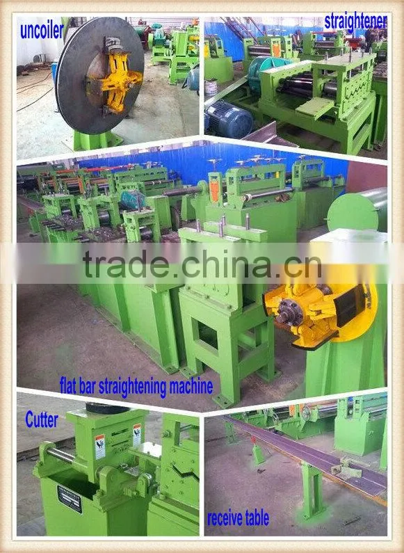 2015 steel flat bar chamfering and straightener machine