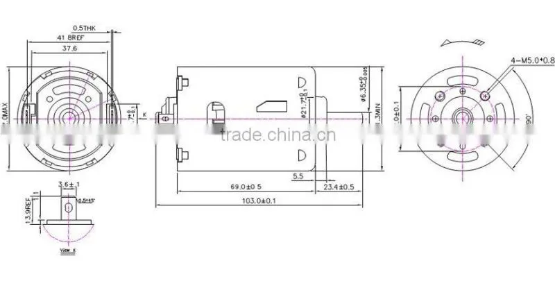 24v dc electric motor for gardening tools | RS-987H